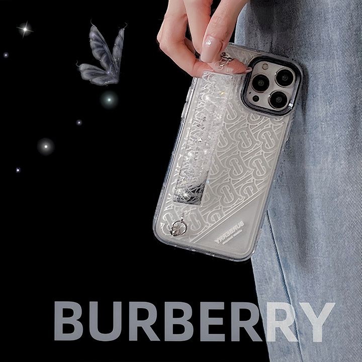 iphone 15 プロ burberry風 ケース 流砂殻