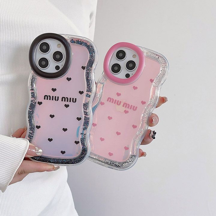 アクリル miumiu風 アイフォン 15 携帯ケース