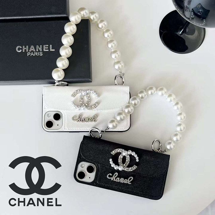 アイフォン 15 ケース 革 chanel シャネル