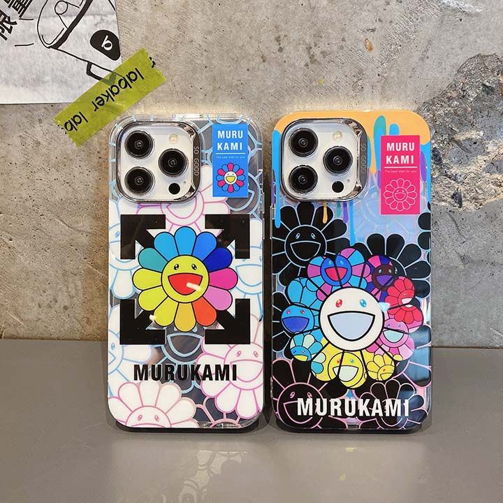 ハイブランド murakami sunflower iphone 14 携帯ケース