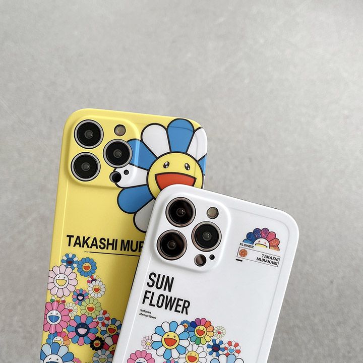 アイホン 15 プラス カイカイキキ murakami sunflower 携帯ケース