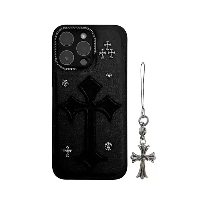 覗き見防止 chrome hearts クロームハーツ iphone 15 携帯ケース