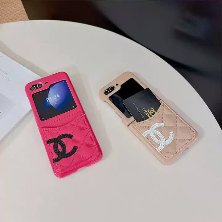 シャネル chanel 折りたたみ galaxy ZFlip3 携帯ケース