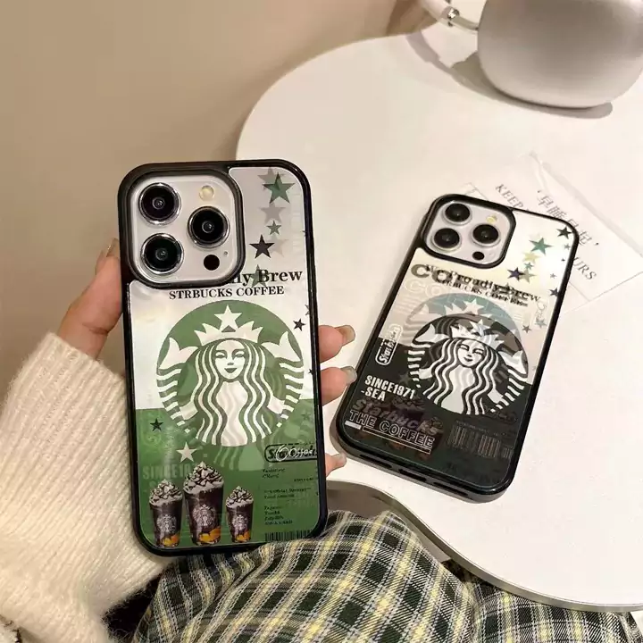 ブランドロゴ スターバックス風 スマホケース