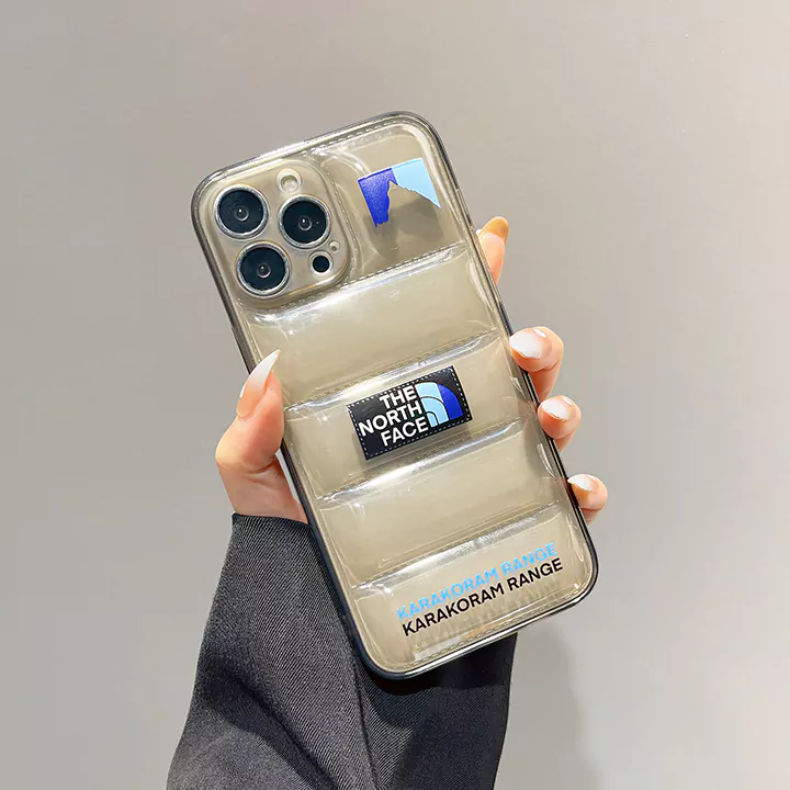 アイフォーン 15 plus the north face スマホケース ブランドロゴ