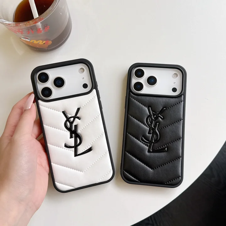 アイフォン 16 プロ カバーysl イヴサンローラン 皮製