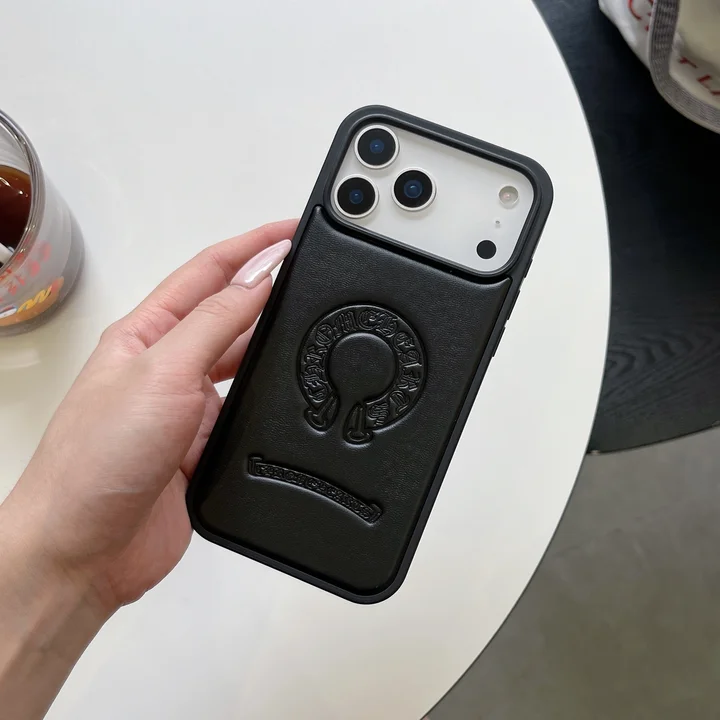 chrome hearts風 ブランドロゴ iphone 16プラス