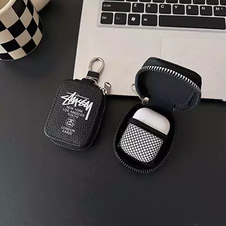 airpods 携帯ケースstussy 熱可塑性ポリウレタン