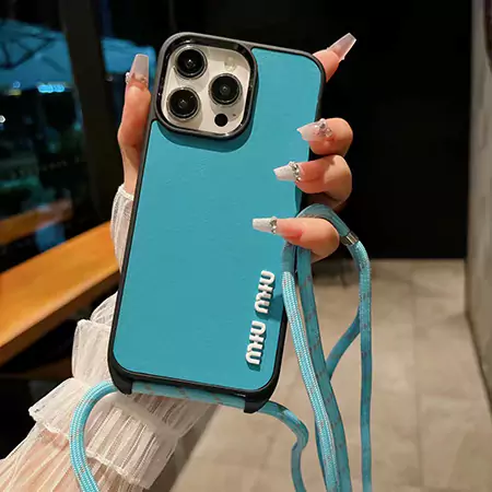 アイフォン 16 カバー ブランドロゴ miumiu
