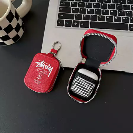 airpods 携帯ケースstussy 熱可塑性ポリウレタン